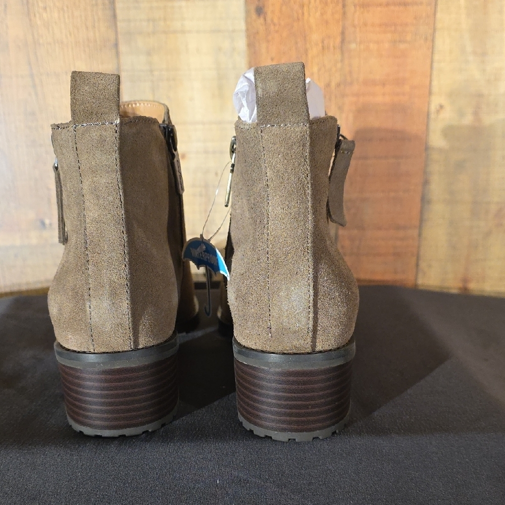 Waterproof Taupe Ankle Boots - Picture 7 of 10